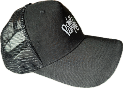 CASUALS Caps Logo Deft Family Black Truckers (NEW)